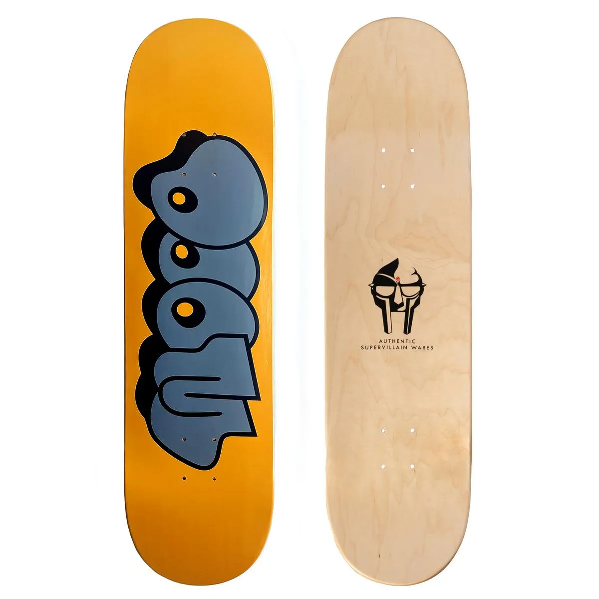 MF DOOM - THROW SKATE DECK (GOLD)