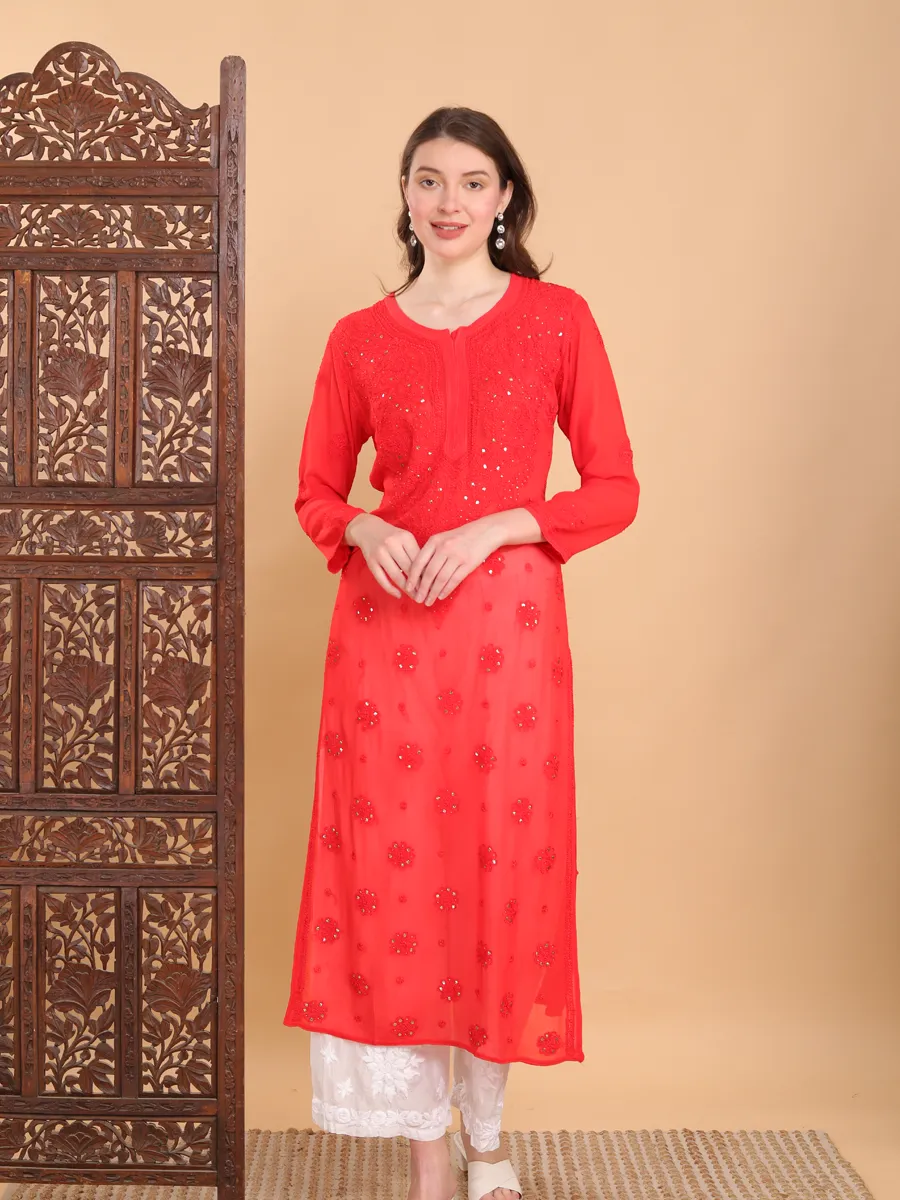 Mrunal Viscose Chikankari Kurti