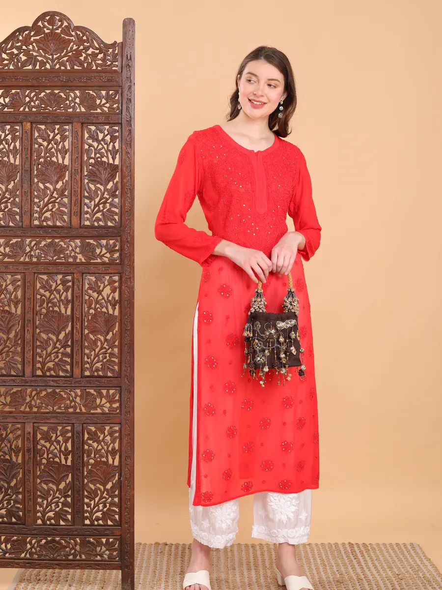 Mrunal Viscose Chikankari Kurti