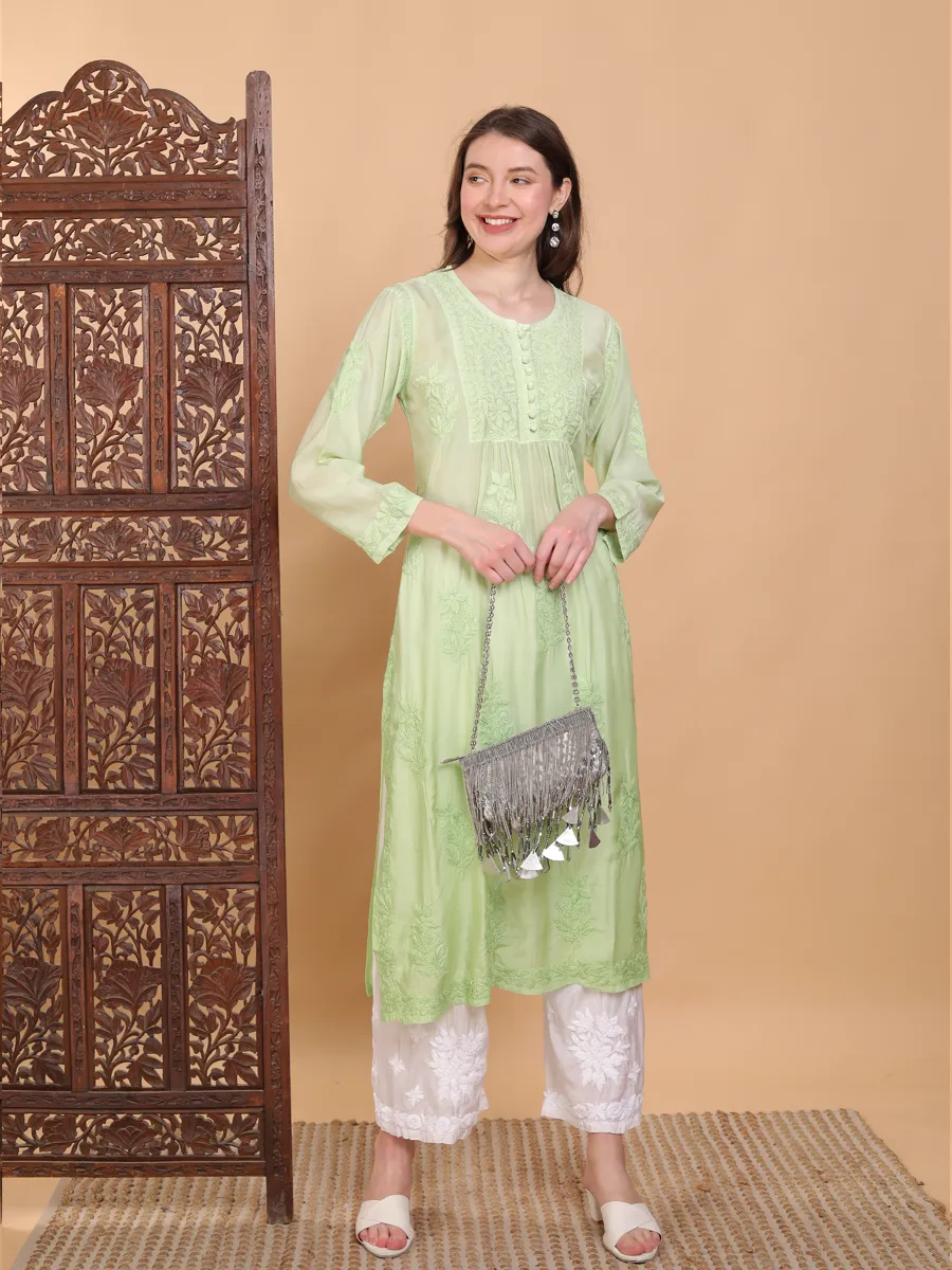 Nayab Nyra Cut Chikankari Kurti