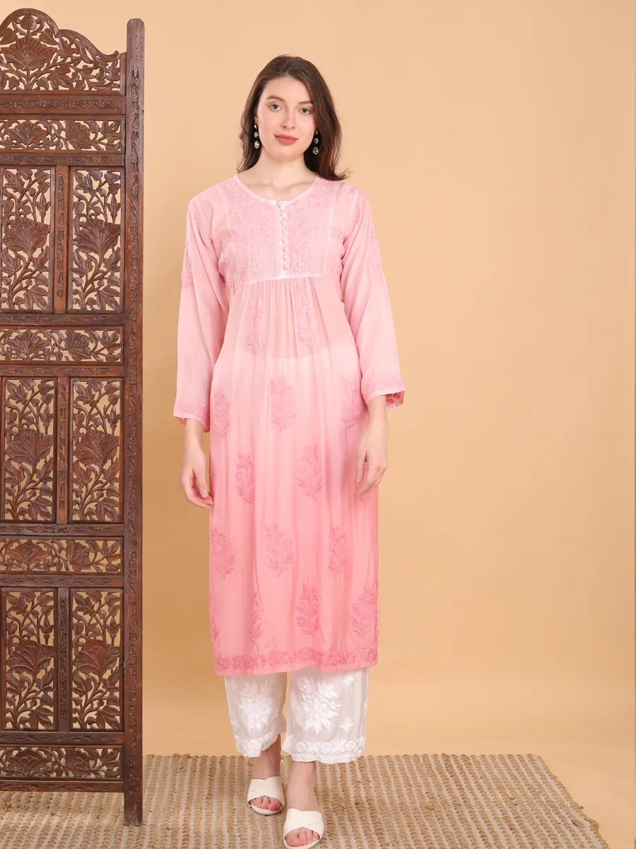 Nayab Nyra Cut Chikankari Kurti