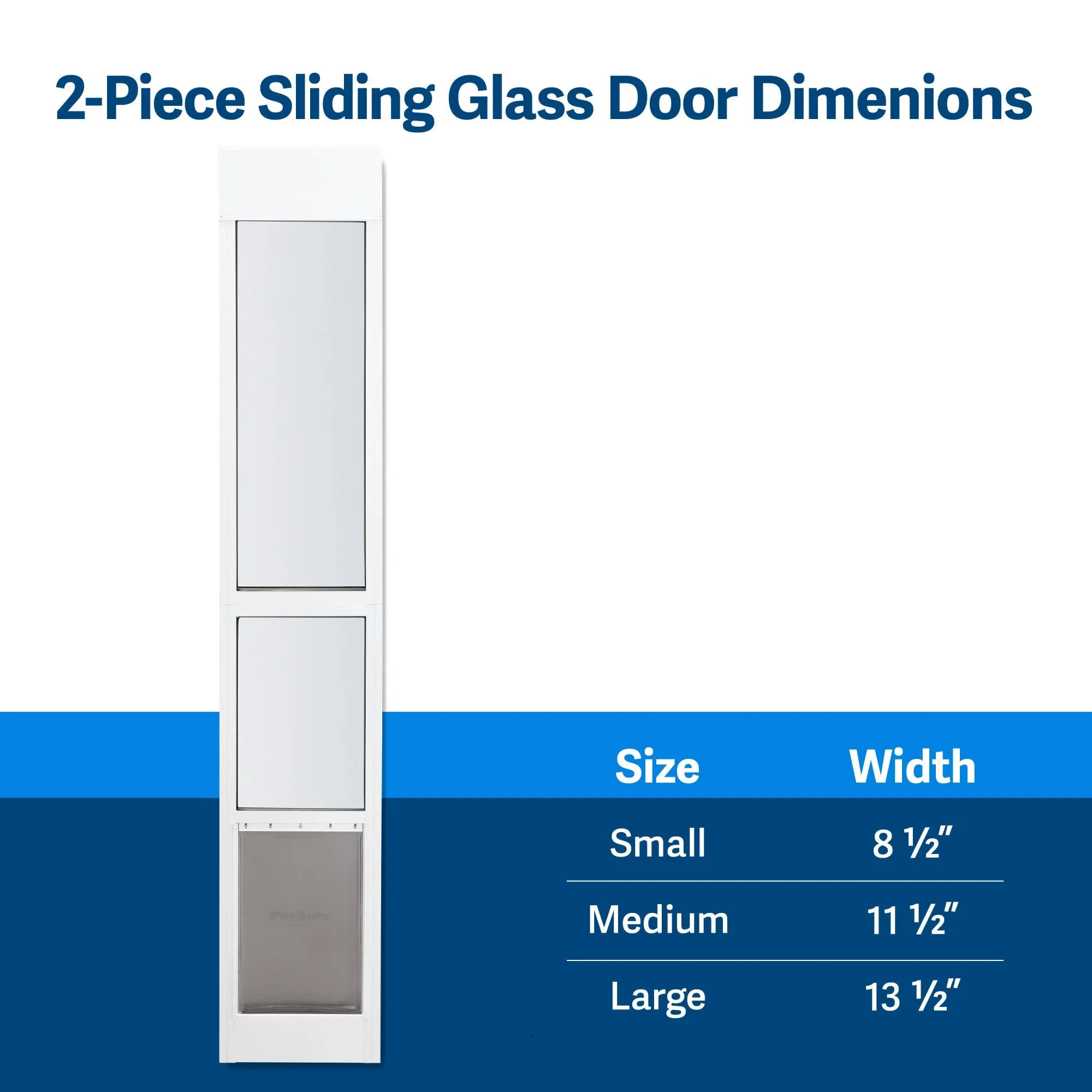 PetSafe Sliding Glass Pet Door, 2-Piece, Large