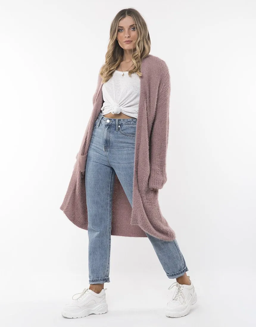 Pink Scarlet Long Cardigan