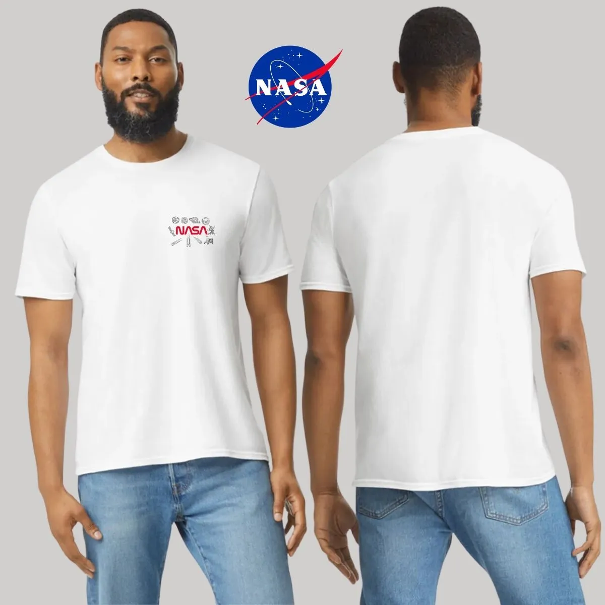 Playera Deportiva Hombre Nasa Espacio Escudo