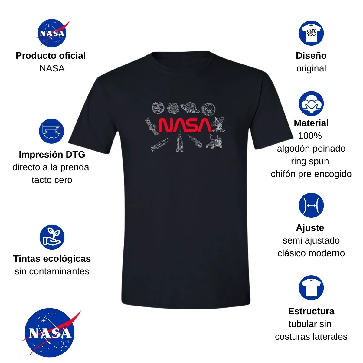 Playera Deportiva Hombre Nasa Espacio