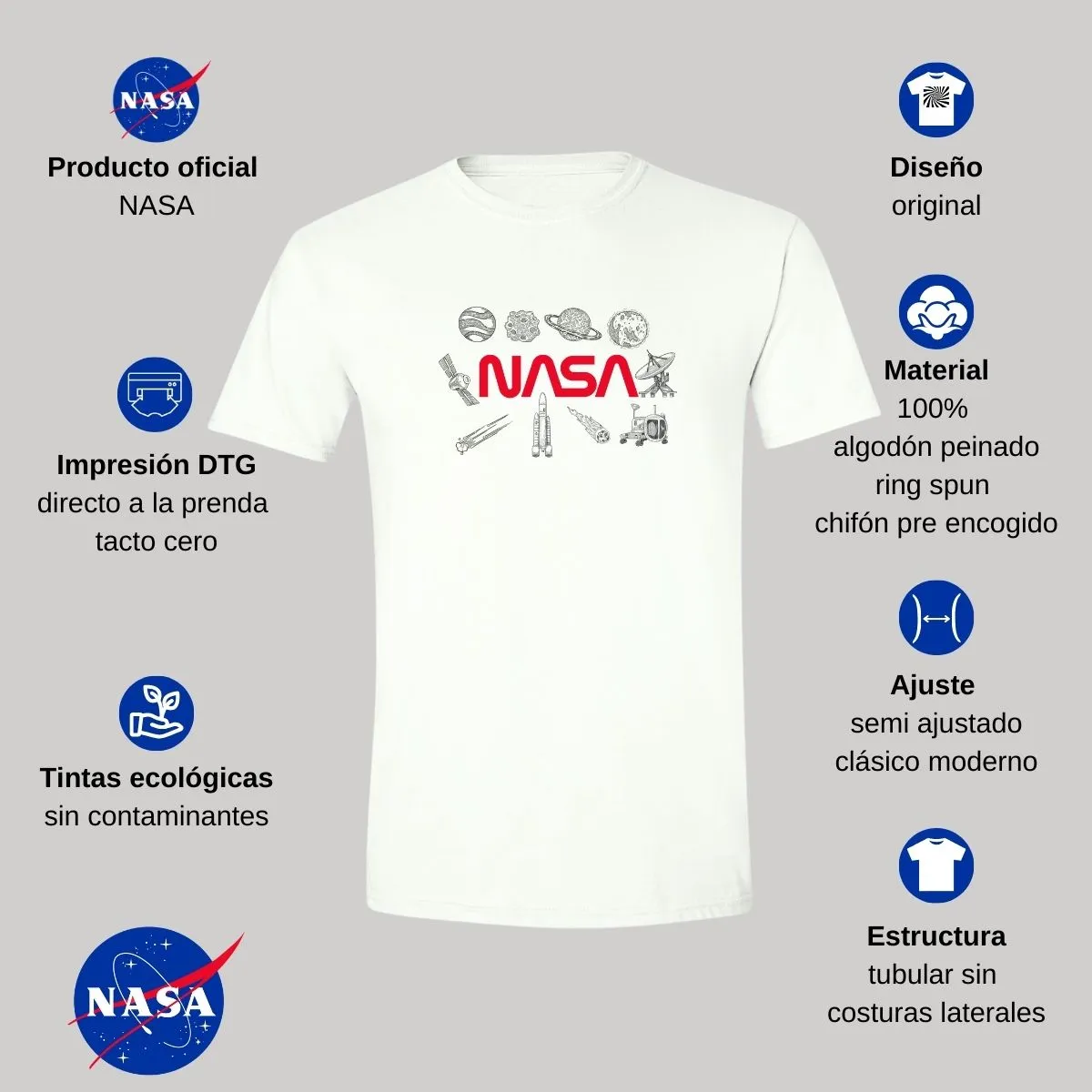 Playera Deportiva Hombre Nasa Espacio