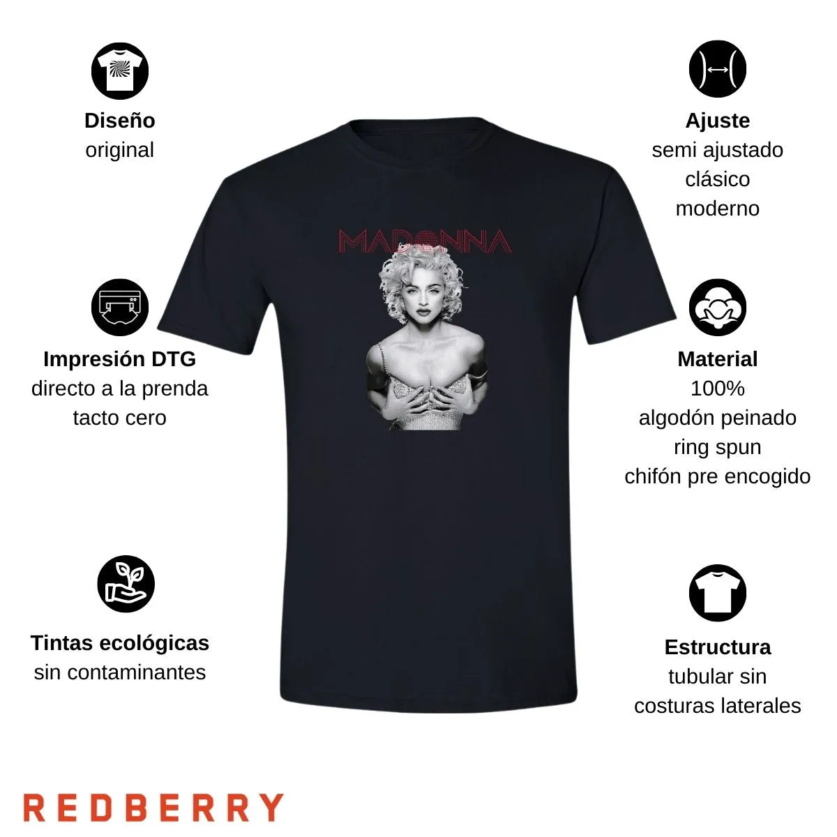 Playera Hombre Madonna