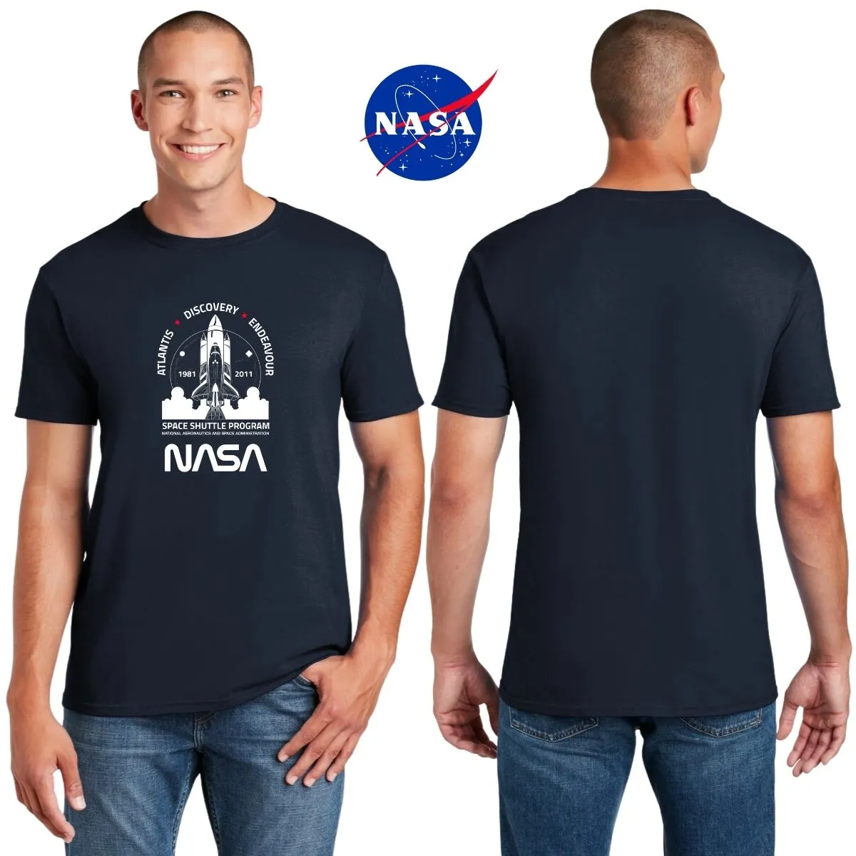 Playera Hombre Nasa Cohete