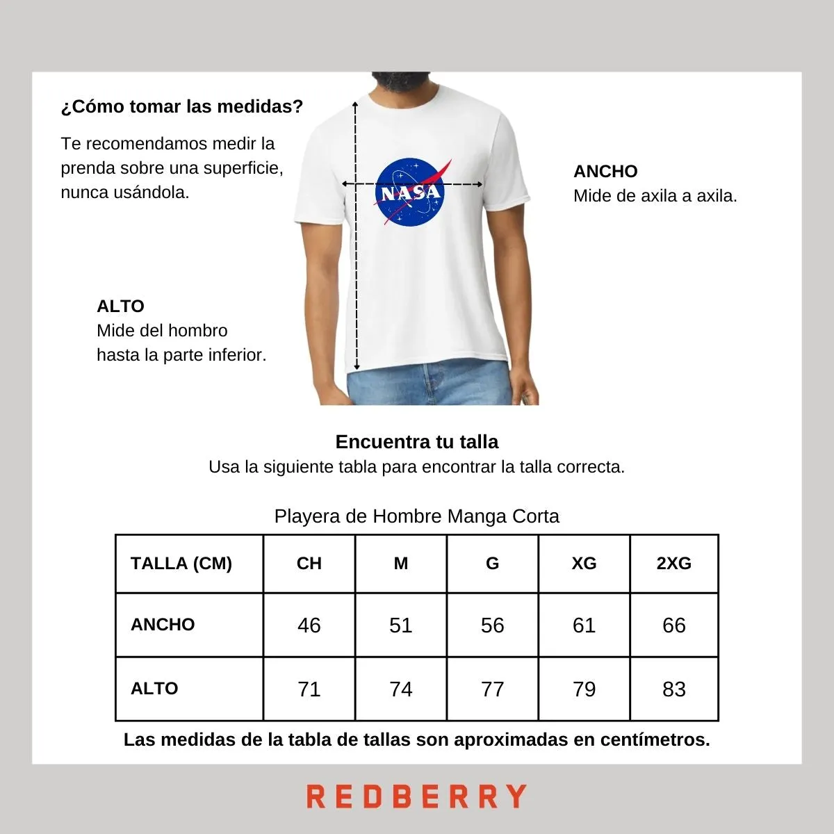 Playera Hombre Nasa Logo