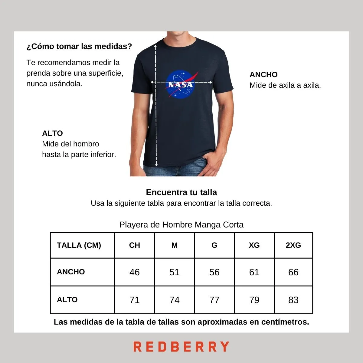 Playera Hombre Nasa Logo