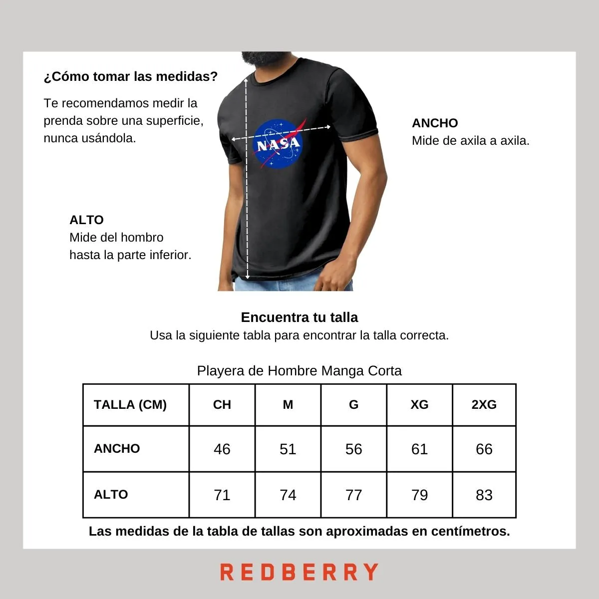 Playera Hombre Nasa Logo