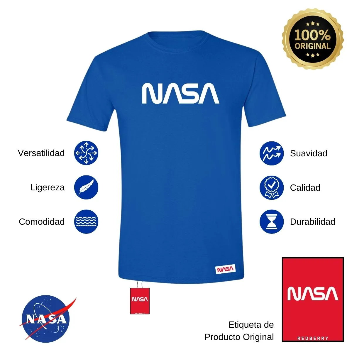 Playera Hombre Nasa Worm Red