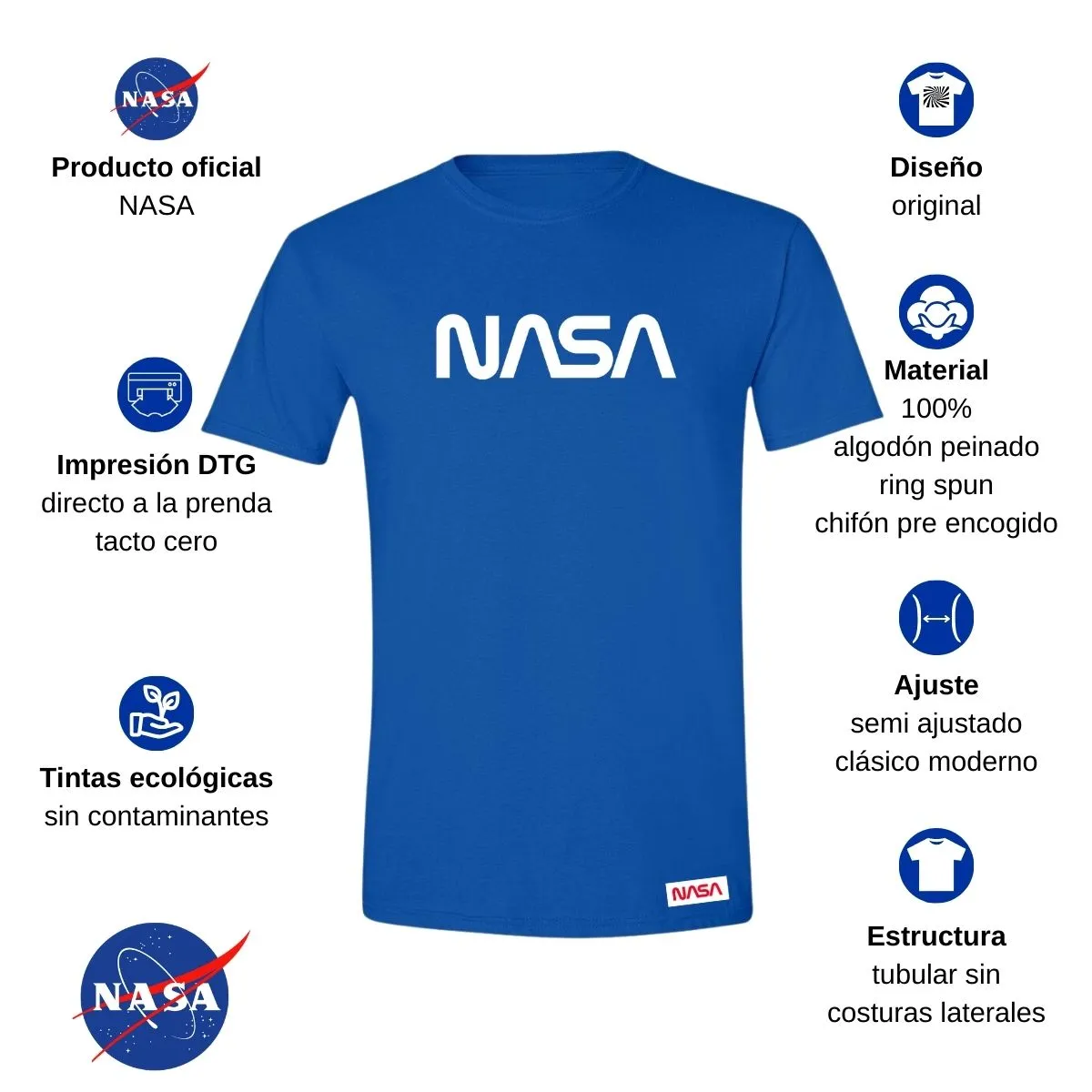 Playera Hombre Nasa Worm Red