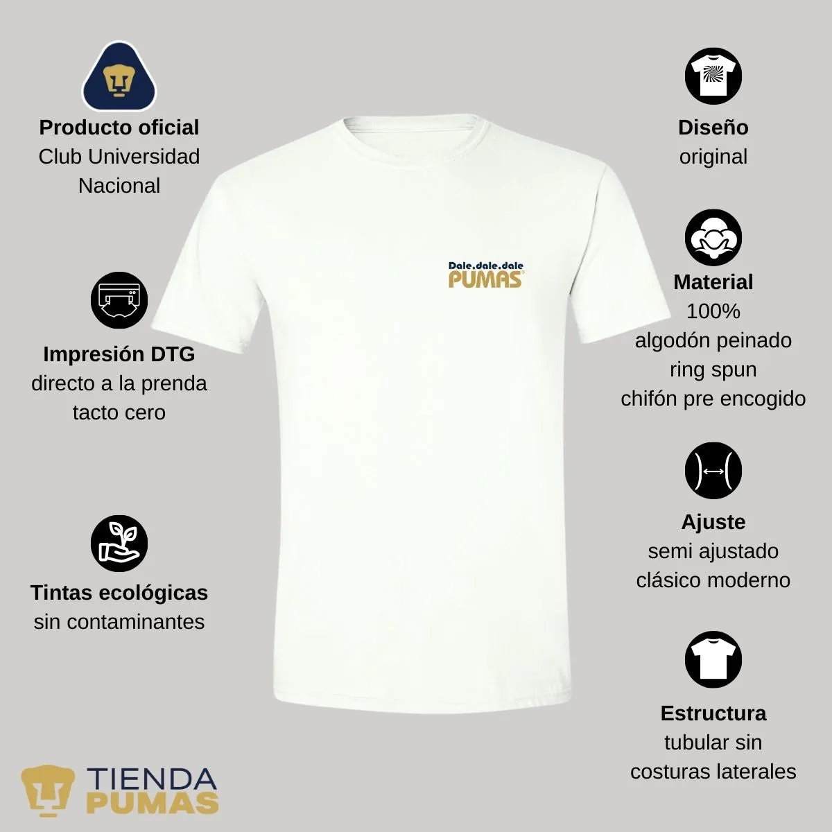 Playera Hombre Pumas UNAM a ganar