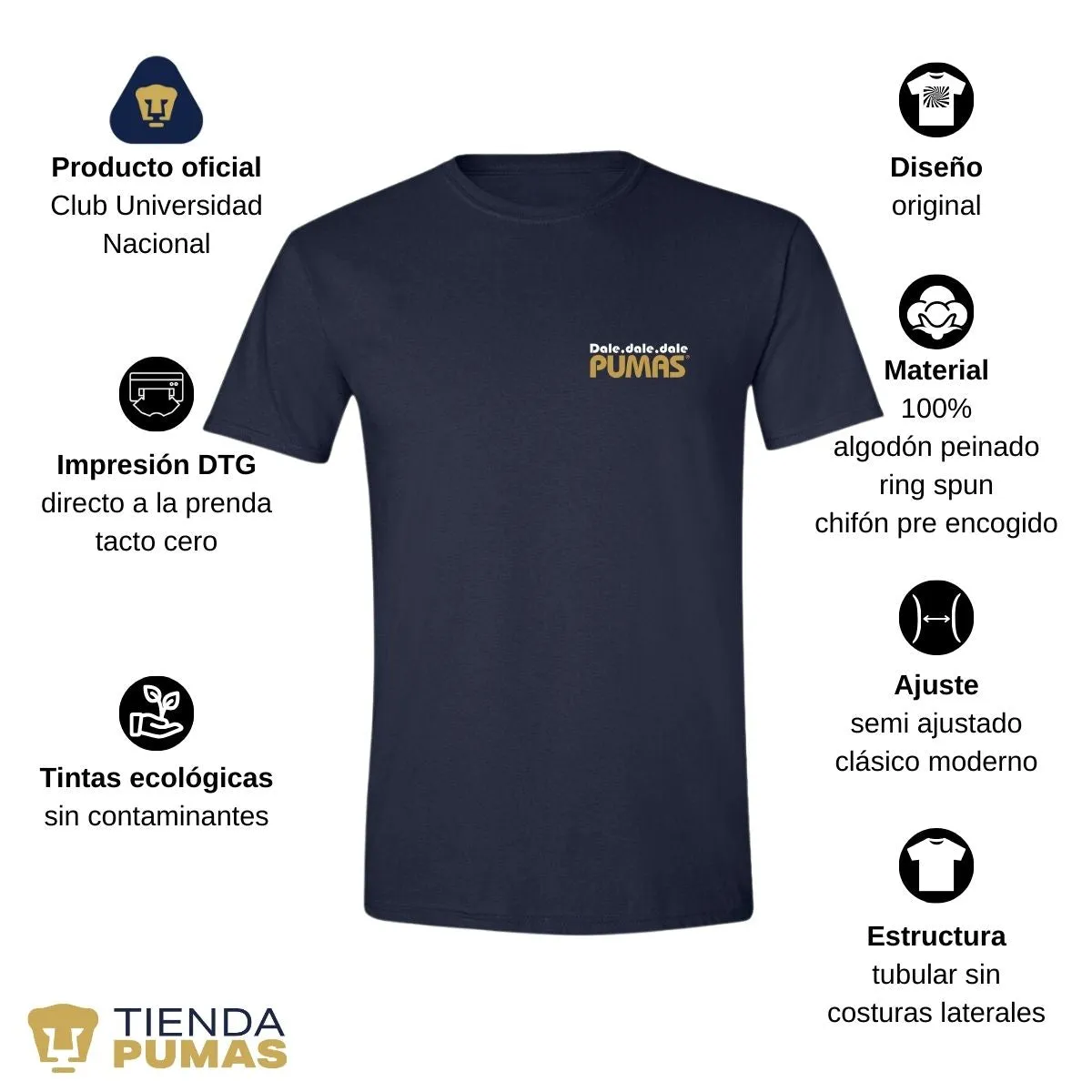 Playera Hombre Pumas UNAM a ganar