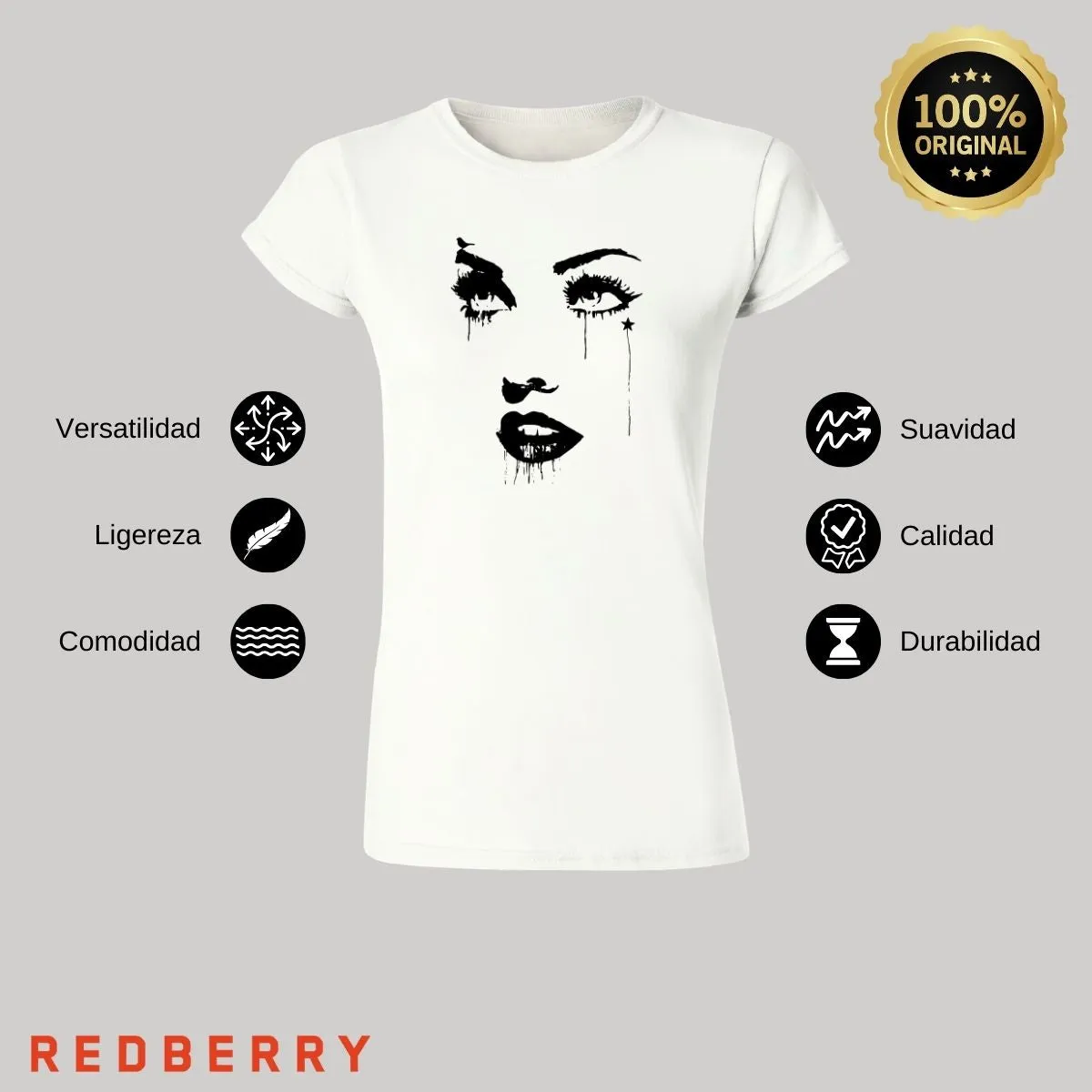 Playera Mujer Cara madonna