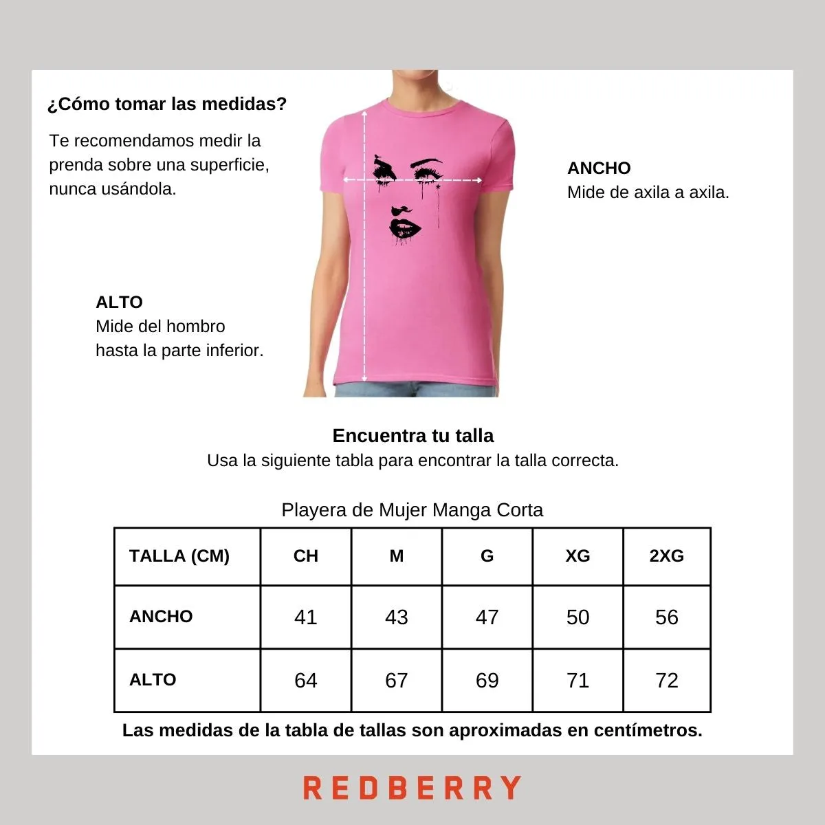 Playera Mujer Cara madonna