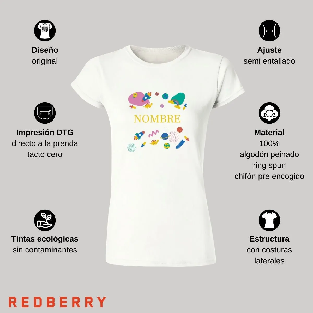 Playera Mujer Colorido