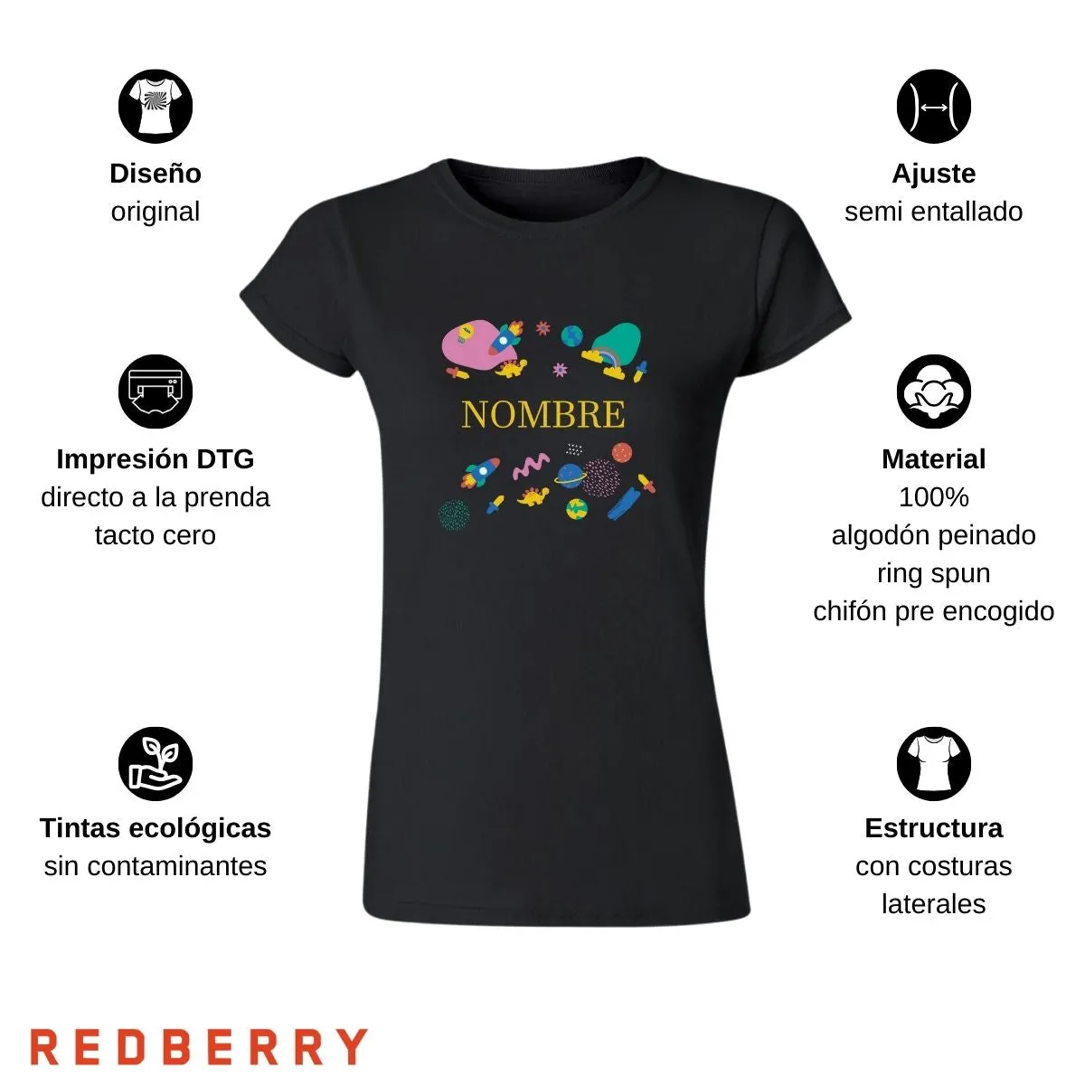 Playera Mujer Colorido