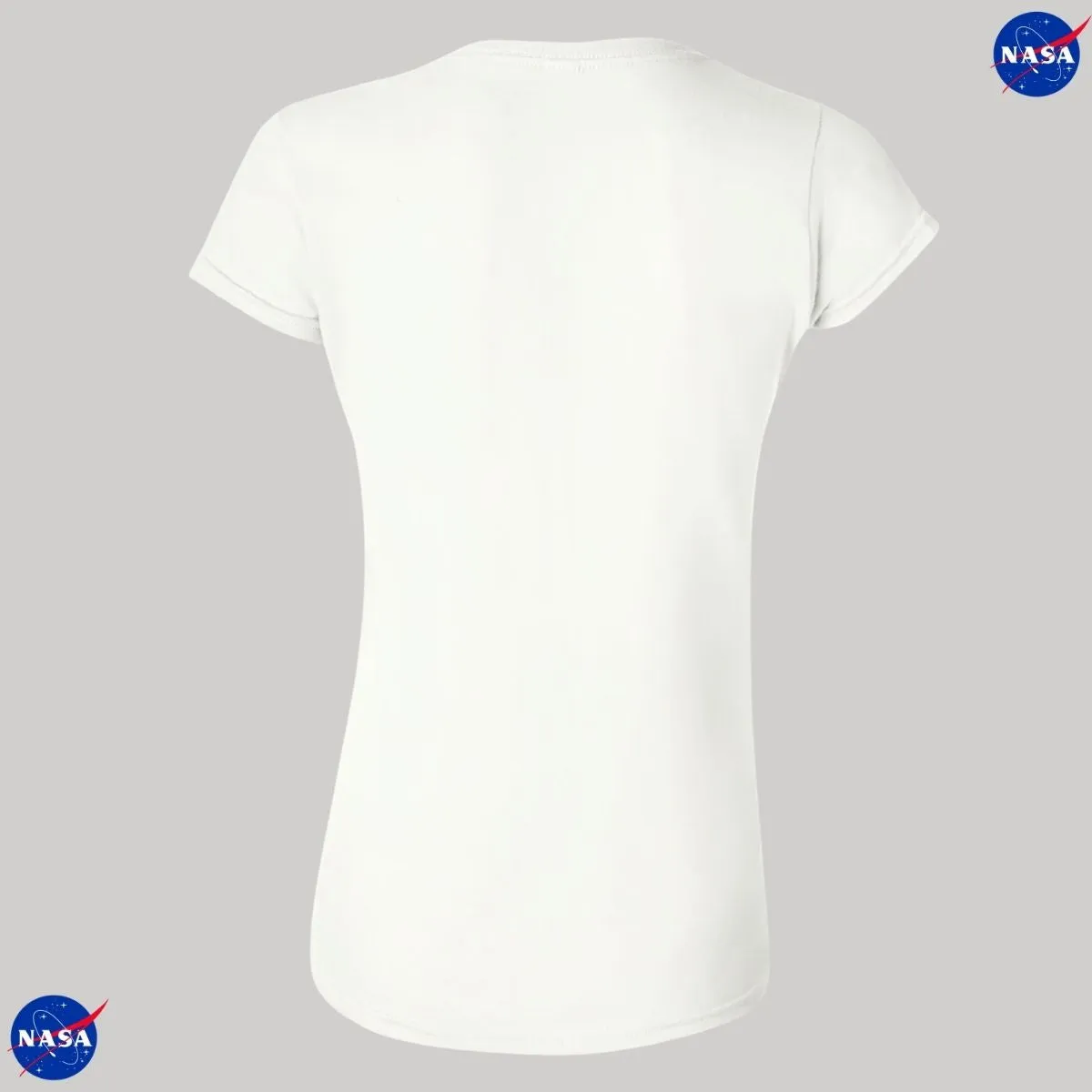 Playera Mujer Nasa Cohete Espacial Escudo