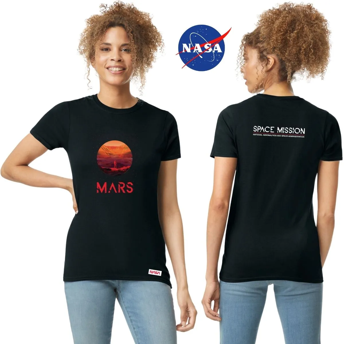 Playera Mujer Nasa Mars