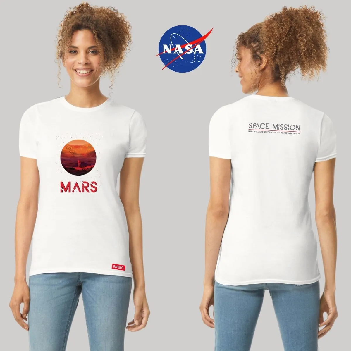 Playera Mujer Nasa Mars