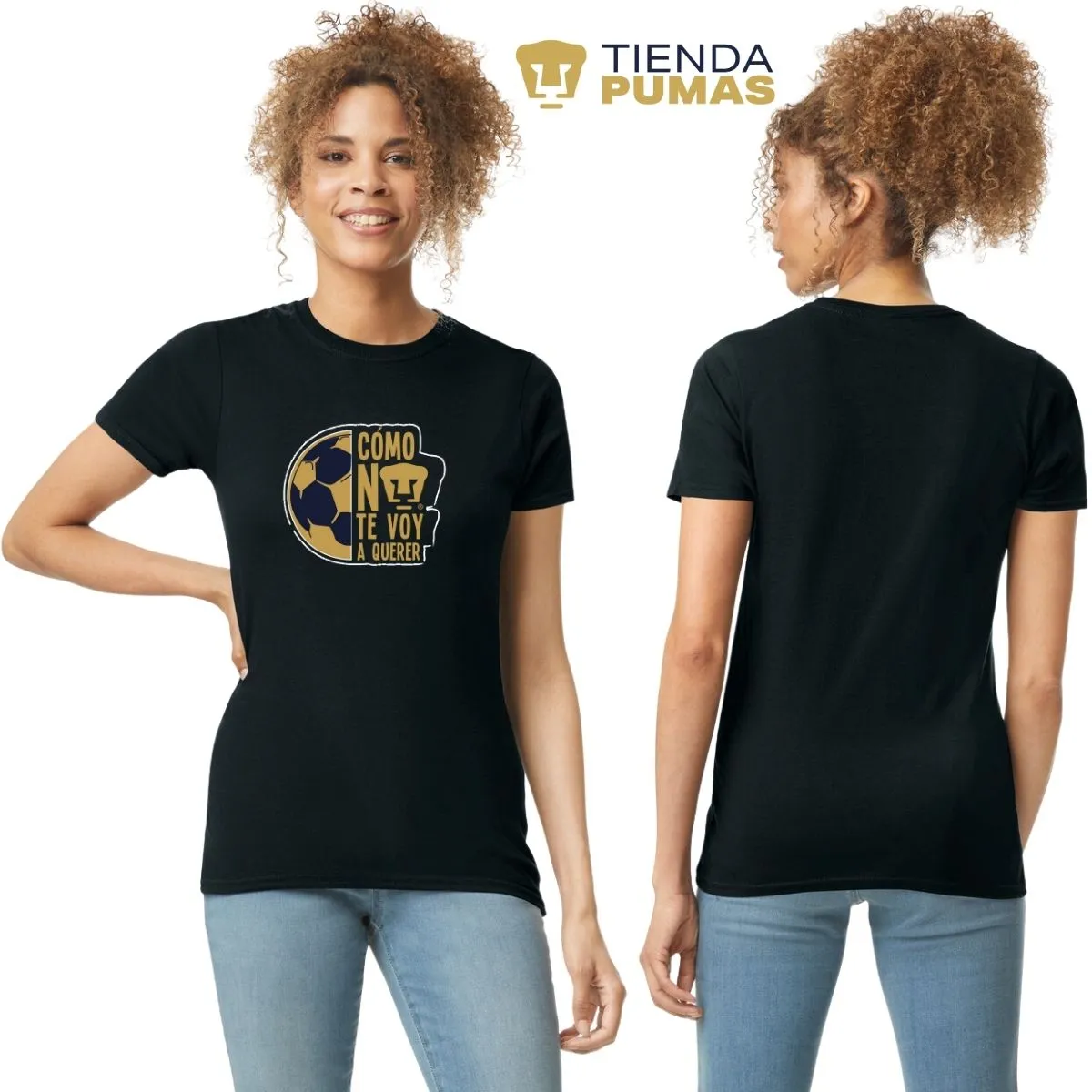 Playera Mujer Pumas UNAM Medio Balón