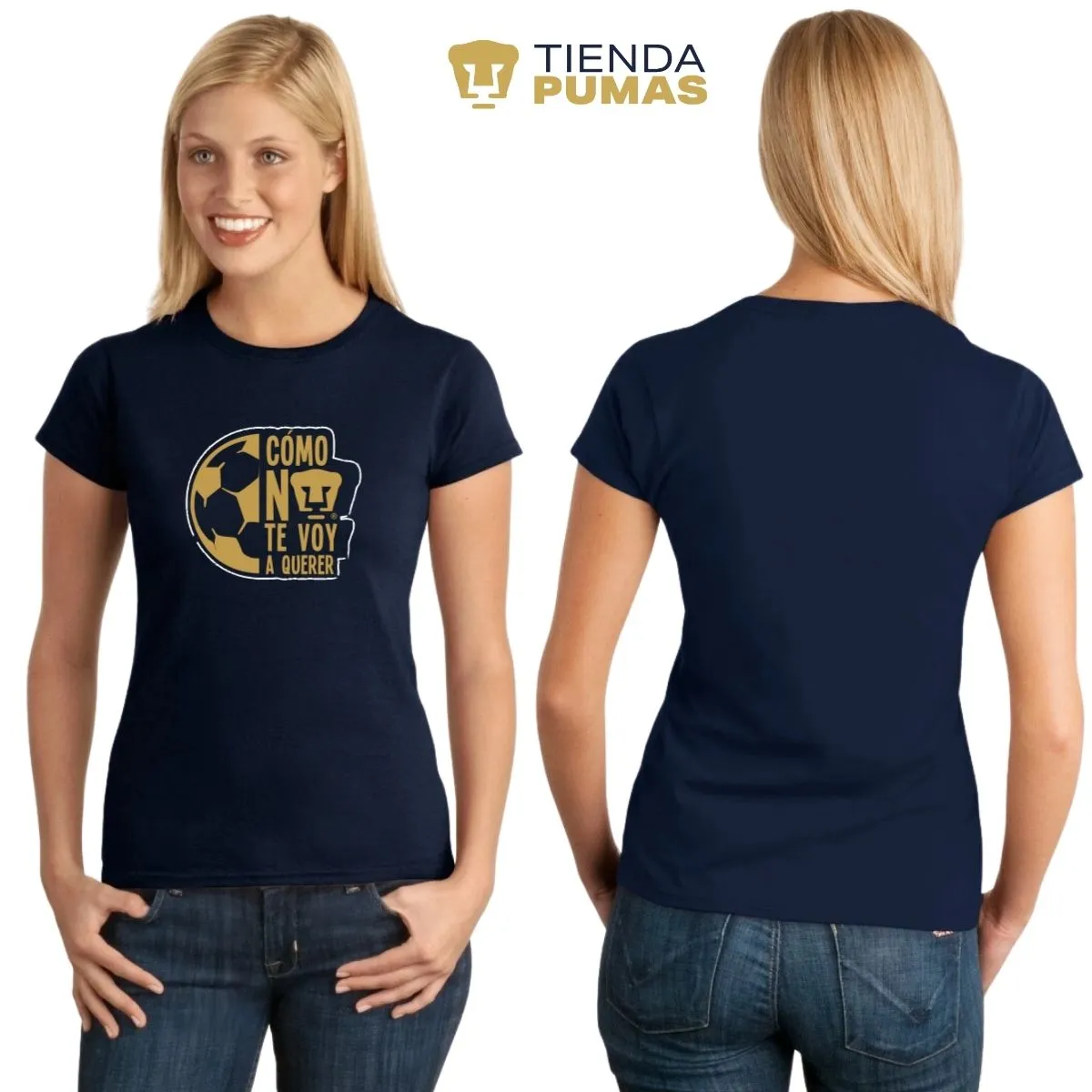 Playera Mujer Pumas UNAM Medio Balón