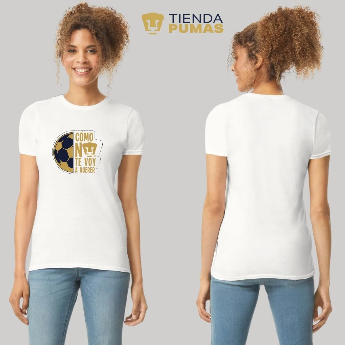 Playera Mujer Pumas UNAM Medio Balón