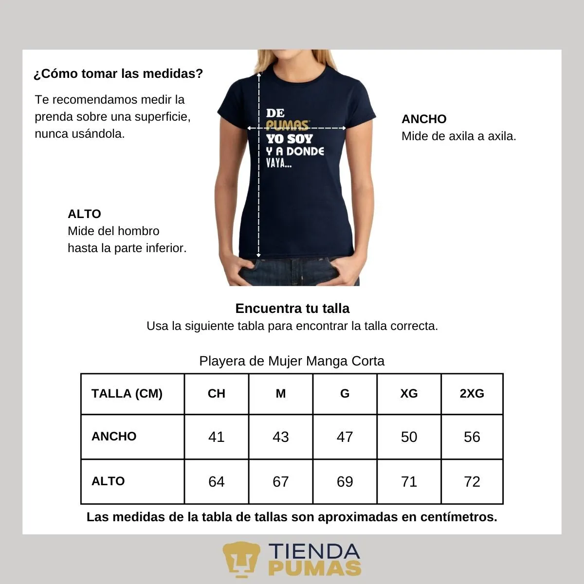 Playera Mujer Pumas UNAM voy