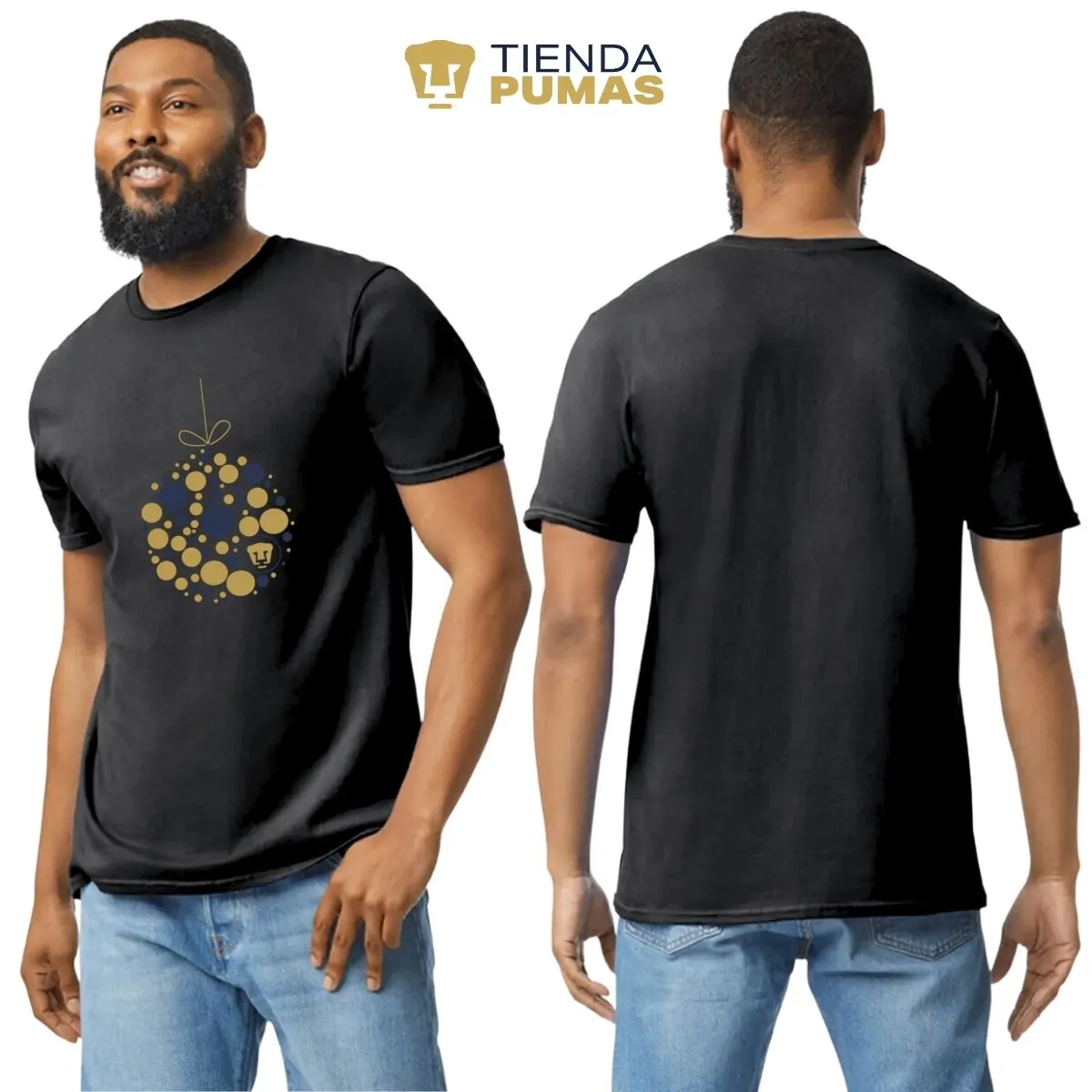 Playera Navidea Hombre Pumas UNAM Esfera