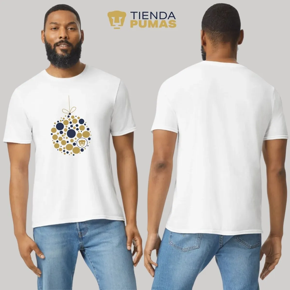 Playera Navidea Hombre Pumas UNAM Esfera