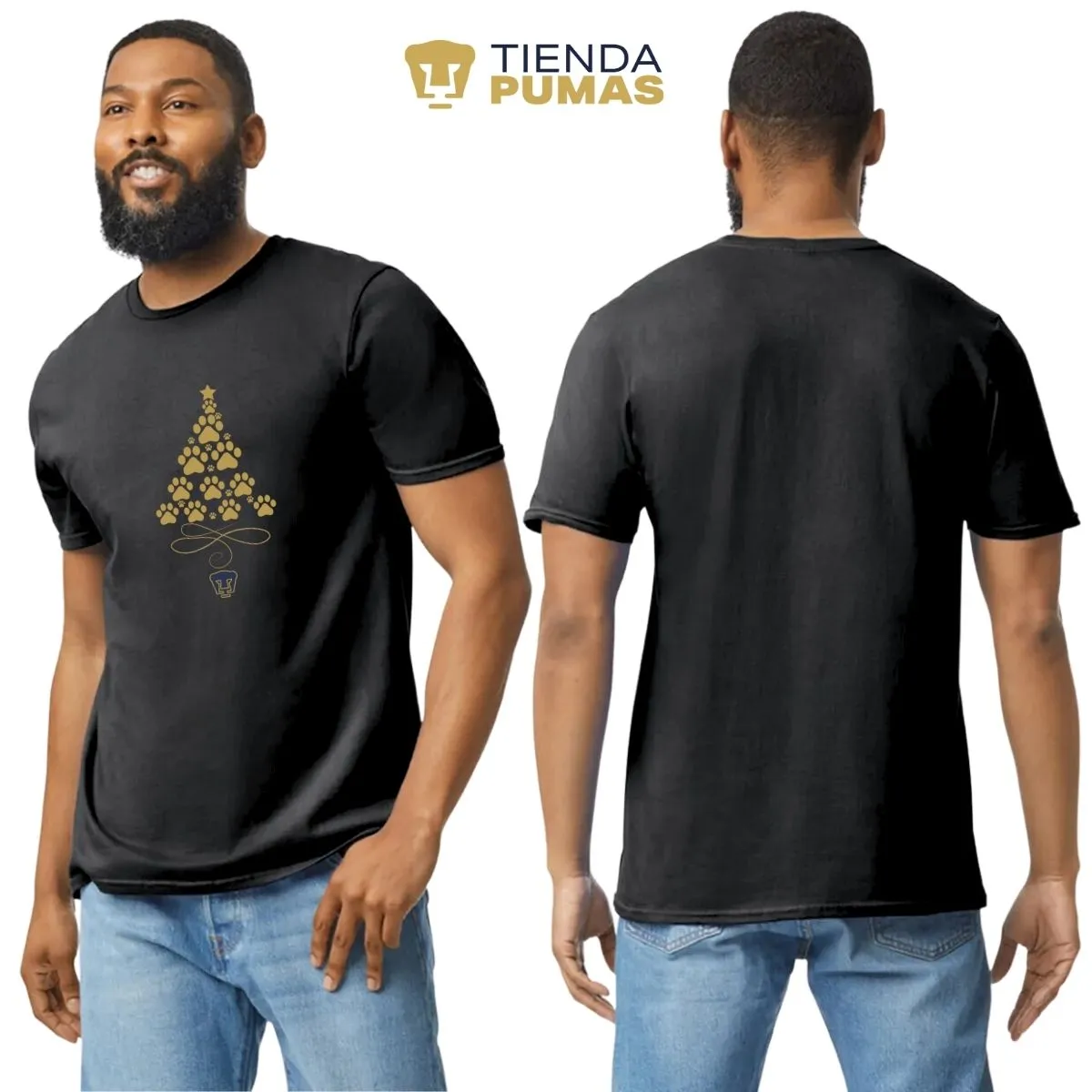 Playera Navidea Hombre Pumas UNAM rbol