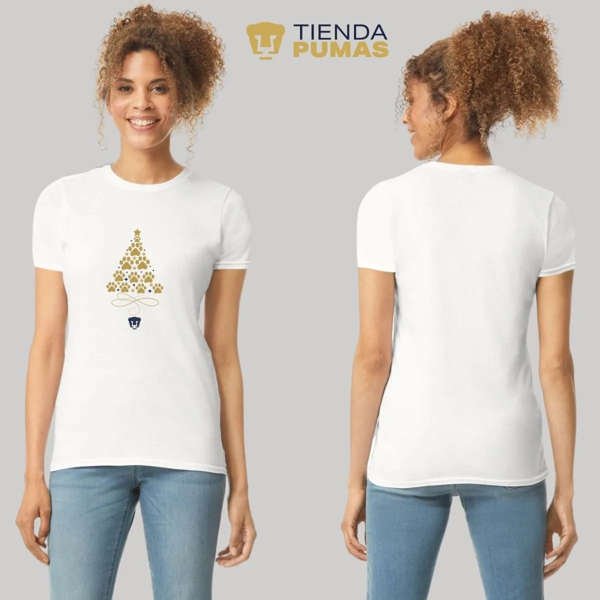 Playera Navidea Mujer Pumas UNAM rbol