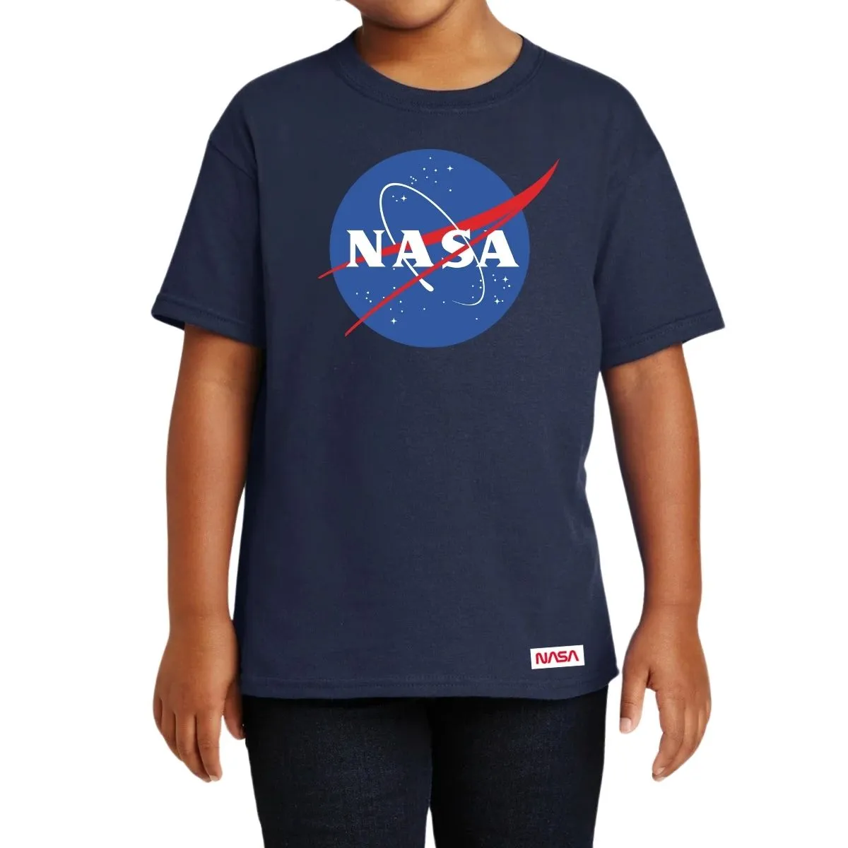 Playera Nios Nasa Logo Azul