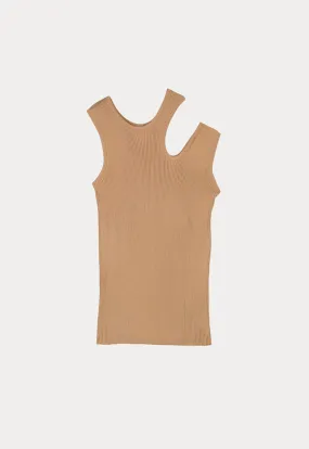 Ribbed Sleeveless Top