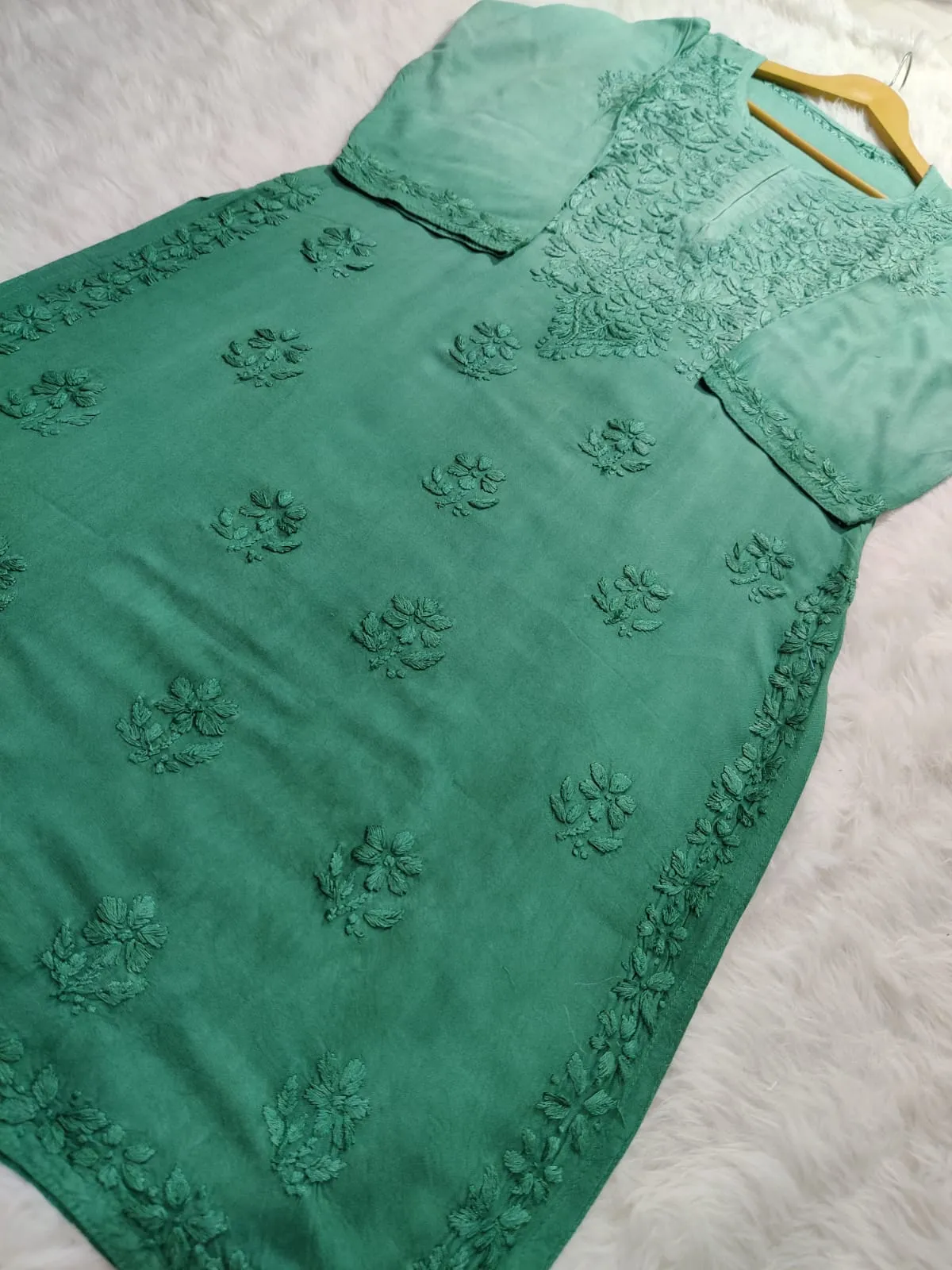 Riva Rayon Ombre Chikankari Kurtis