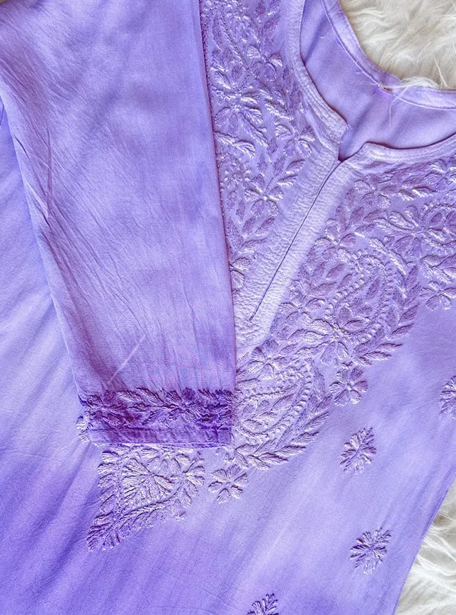 Riva Rayon Ombre Chikankari Kurtis