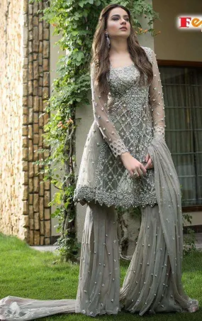 Rosemeen Festive Pakistani Designer Heavy Embroidered on Net 054A