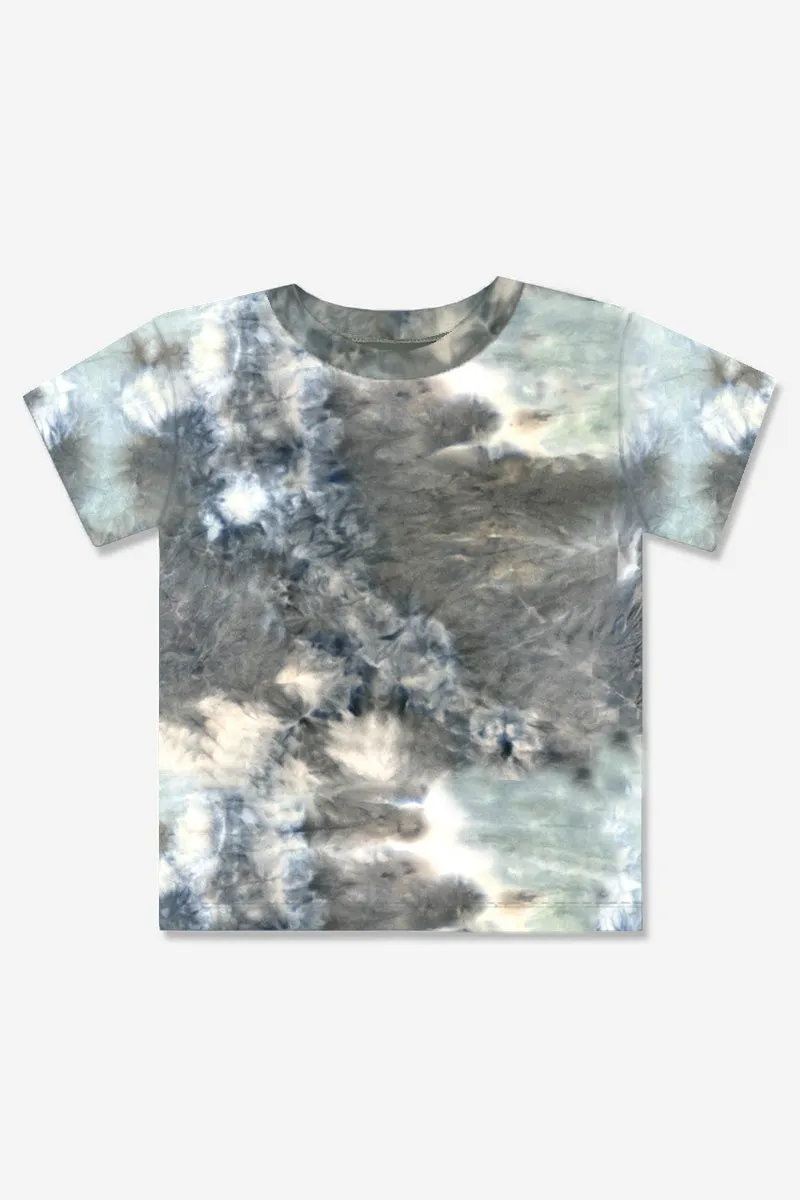 Simply Soft Short Sleeve Tee - Sage Grey Tie Dye