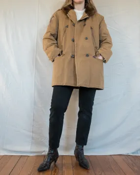 Vintage Canvas Shearling Jacket (M/L)