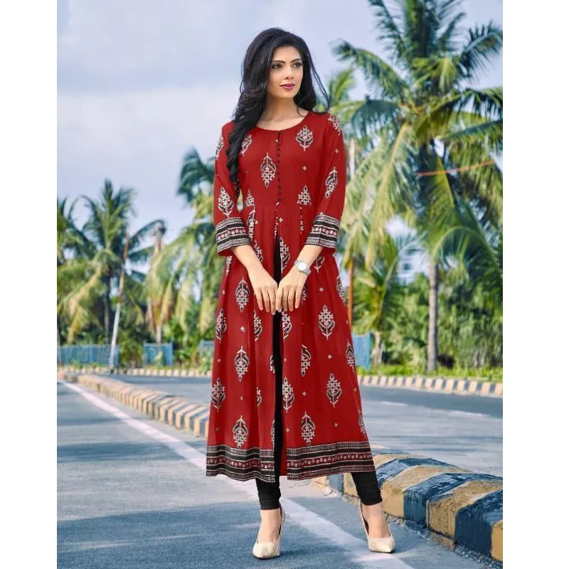 Women Party Wear Centre Cut Kurtis