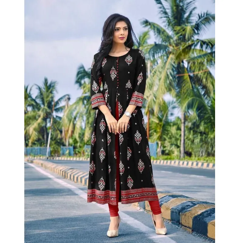 Women Party Wear Centre Cut Kurtis