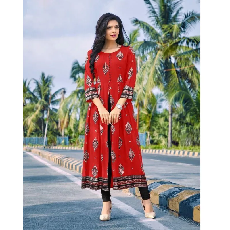 Women Party Wear Centre Cut Kurtis