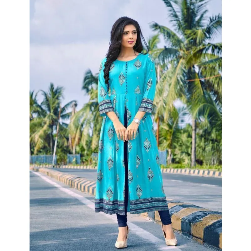 Women Party Wear Centre Cut Kurtis