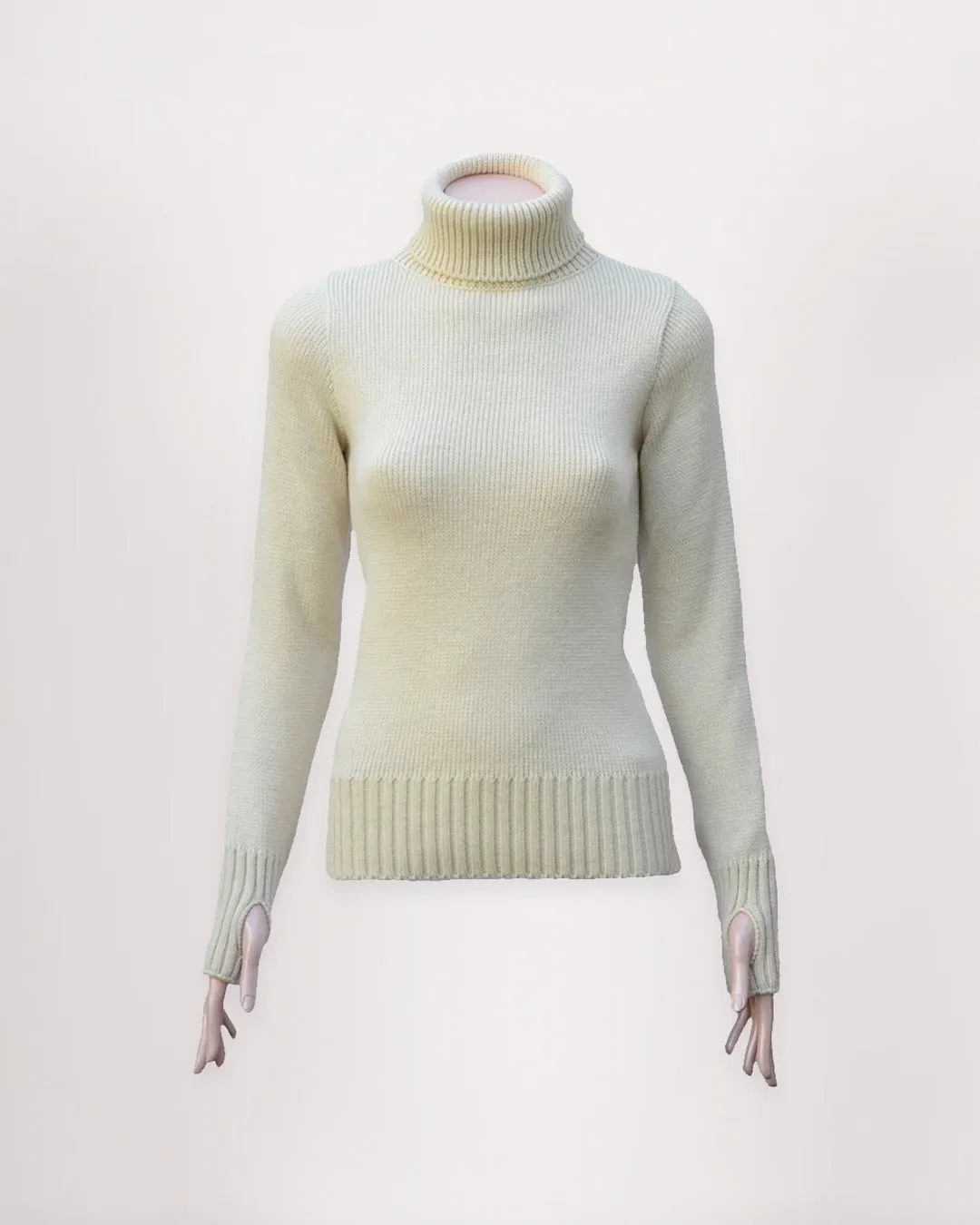 Women's Merino Wool Fitted Submariner Sweater