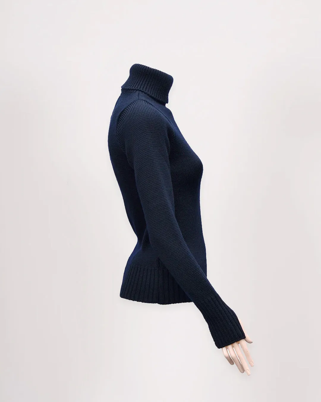 Women's Merino Wool Fitted Submariner Sweater